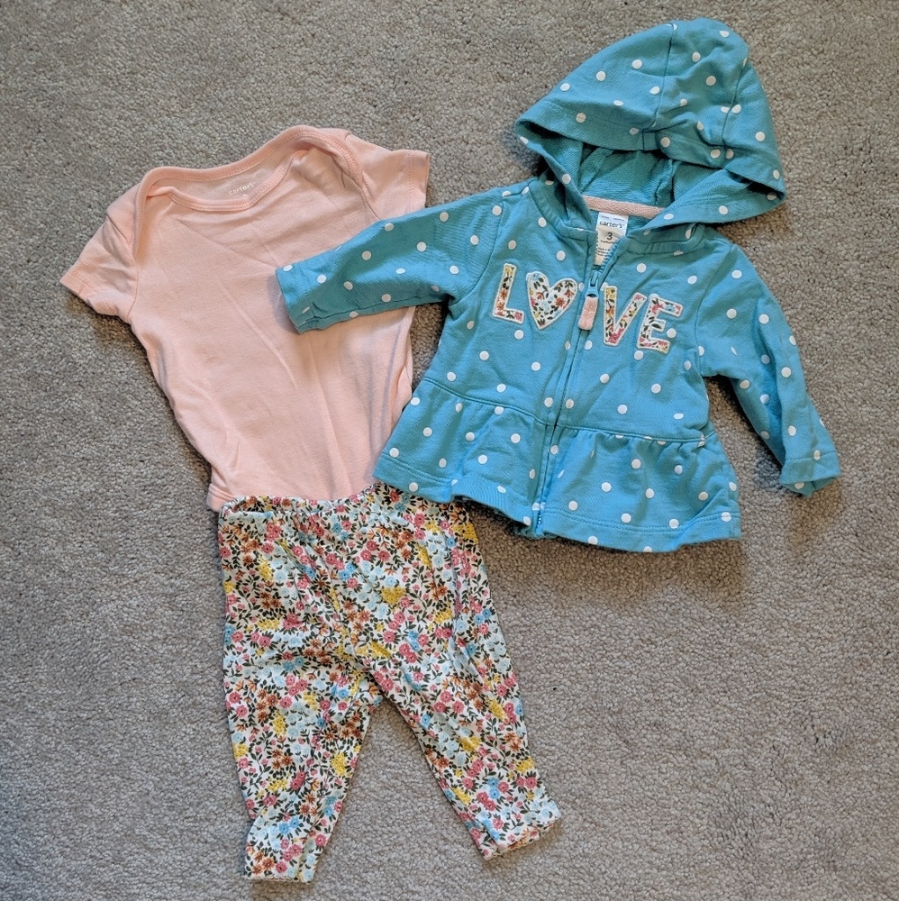 3pc Carter's outfit
